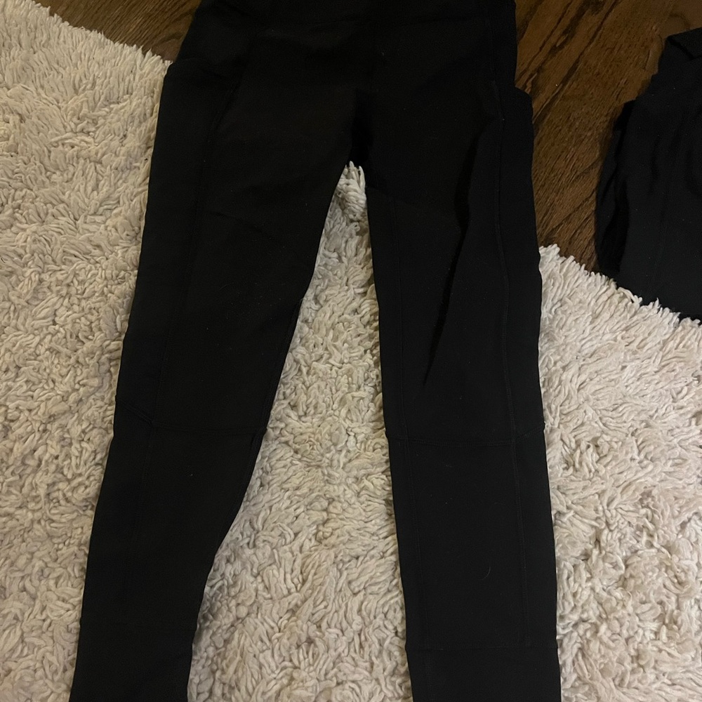 Black Ivivva (Lululemon) leggings, size 14, great condition
